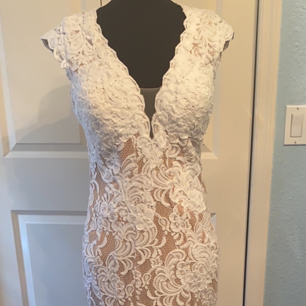White Lace Gown